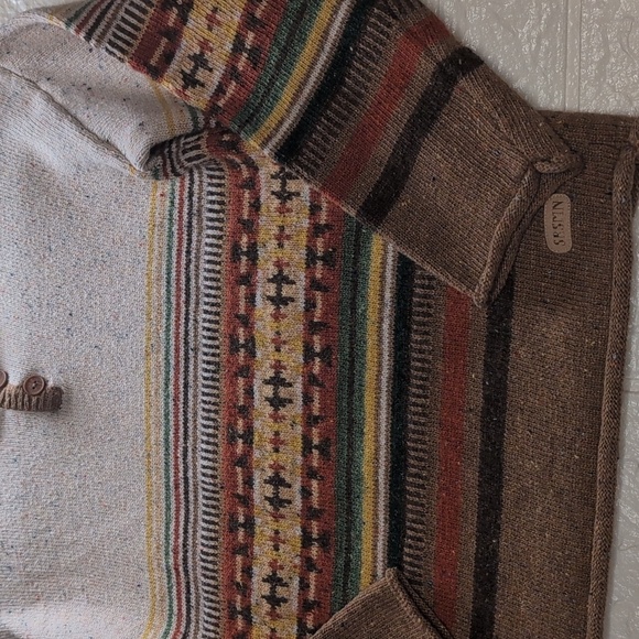 286-Kids Sourie Mini Multicolor Patterned Sweater - Picture 3 of 3